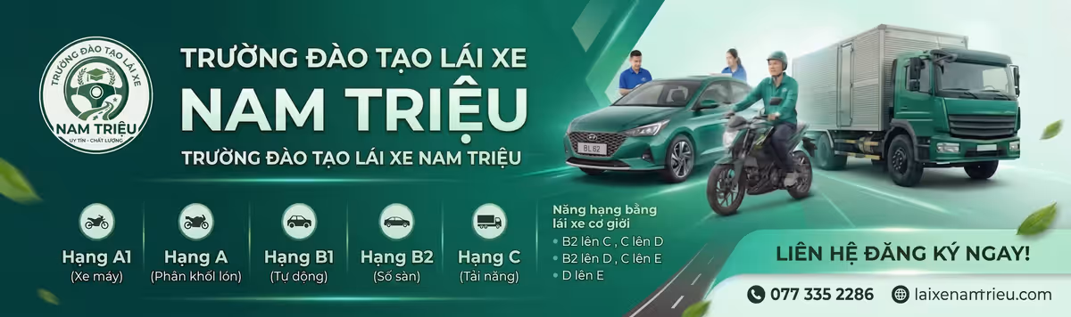 Khóa học lái xe Nam Triệu Hải Phòng